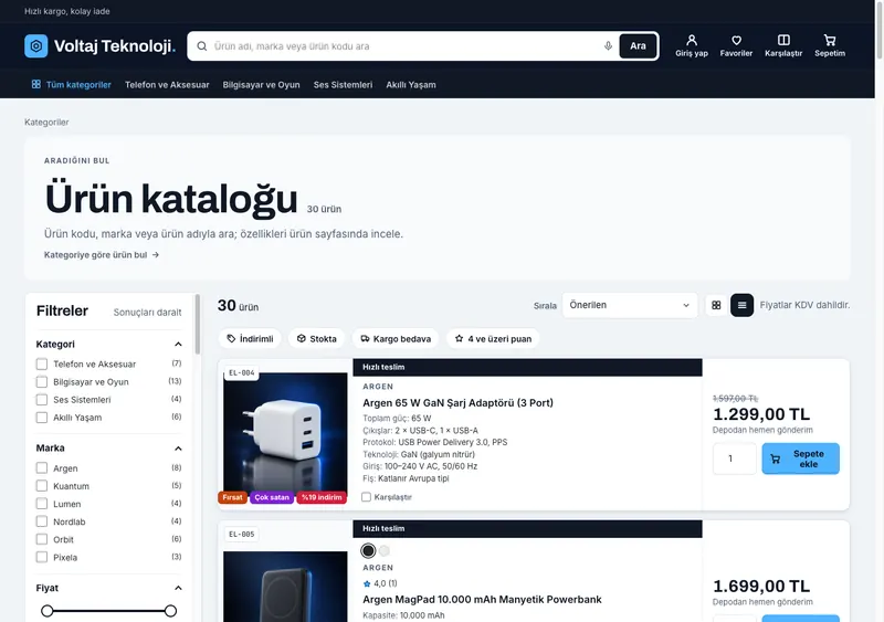 Devre teması kategori sayfası