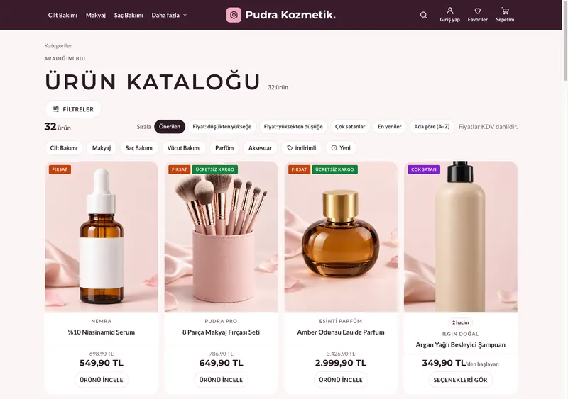 İpek teması kategori sayfası