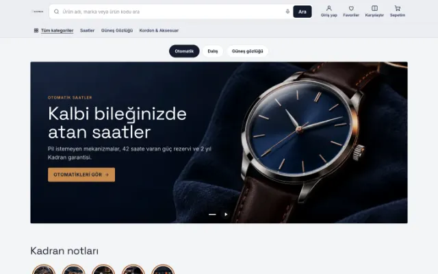 Kadran Saat & Gözlük ana sayfası