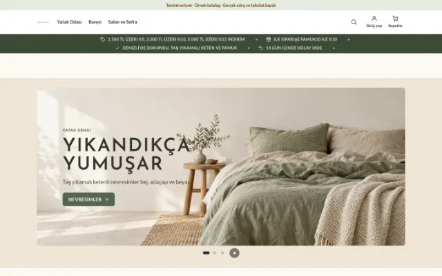 Pamuklu Ev Tekstili ana sayfası
