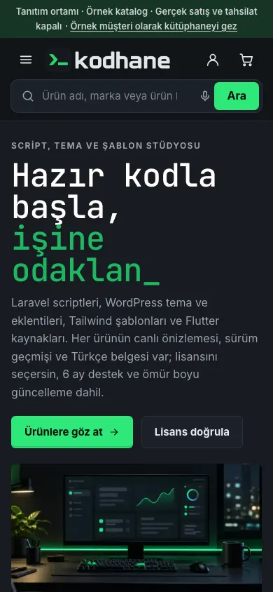 Konsol teması telefonda
