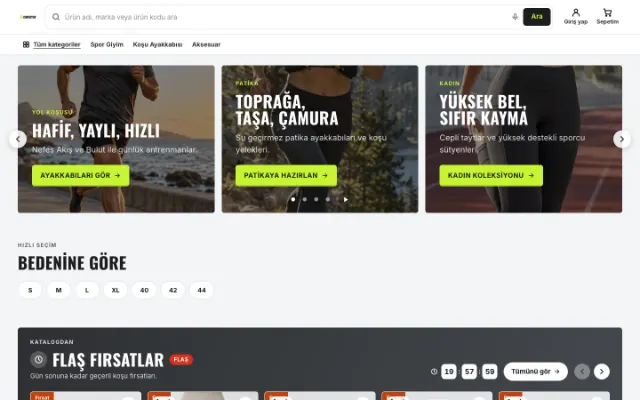 Kondisyon Spor ana sayfası