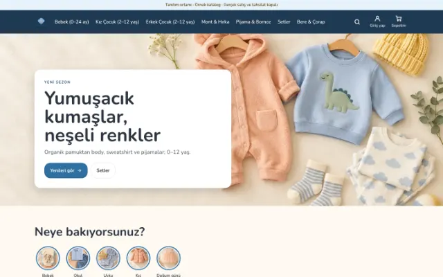 Pamuk Çocuk ana sayfası