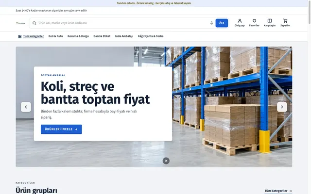 Kutu Ambalaj ana sayfası