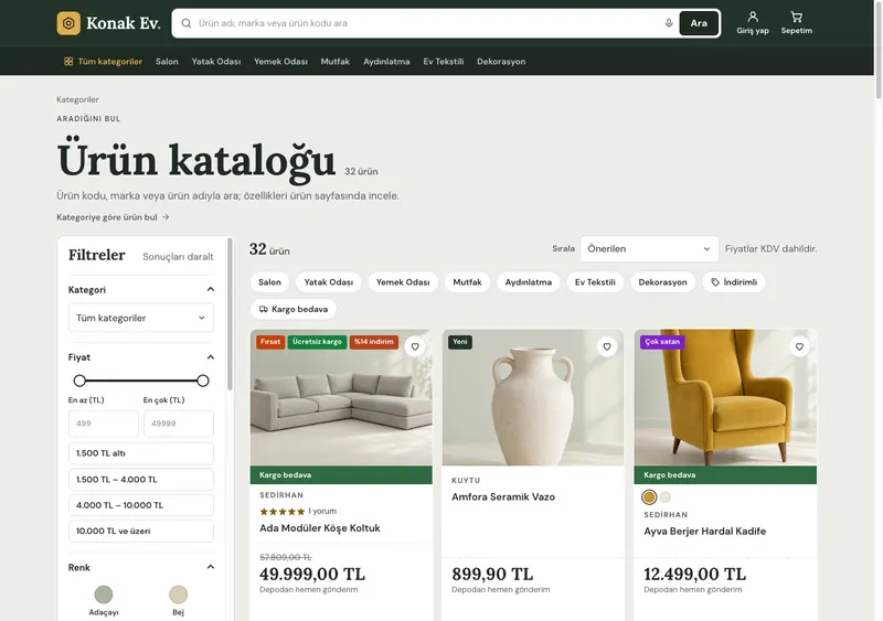 Yuva teması kategori sayfası